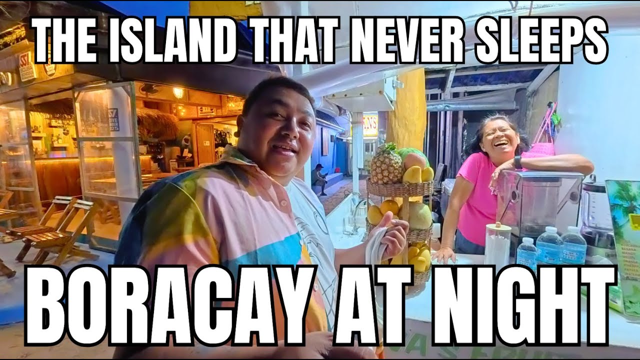 BORACAY NIGHTLIFE 2025 | EXPLORING BORACAY AT NIGHT | BARS, MUSIC & BEACH VIBES!