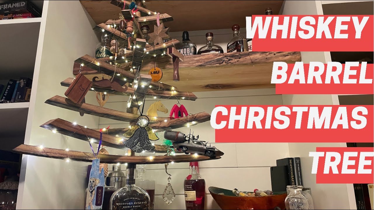 Whiskey Barrel Stave Tree