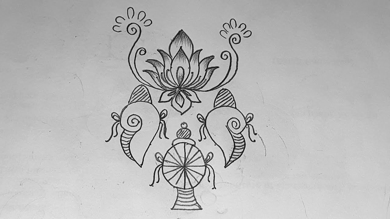 vaikunta ekadashi muggu, 7x4dots rangoli,marghazi madam kolam,dhanurmasam muggu,unique rangoli