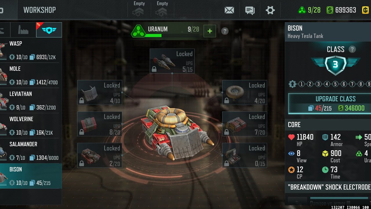 Art of war 3: Bison Class 3 max Gameplay!