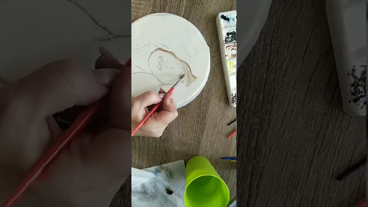 Рисуем портрет на мастике