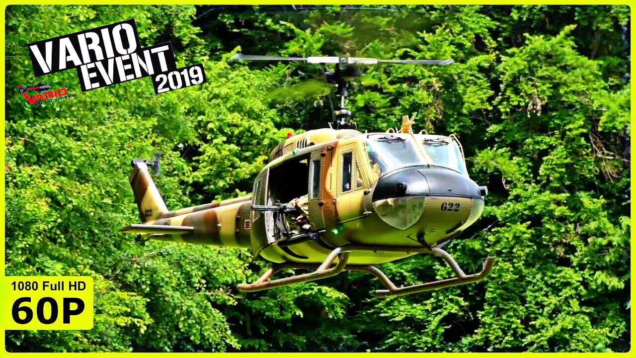 XXL ELECTRICAL VARIO BELL UH 1-D FLIGHT DEMONSTRATION - VARIO EVENT 2019