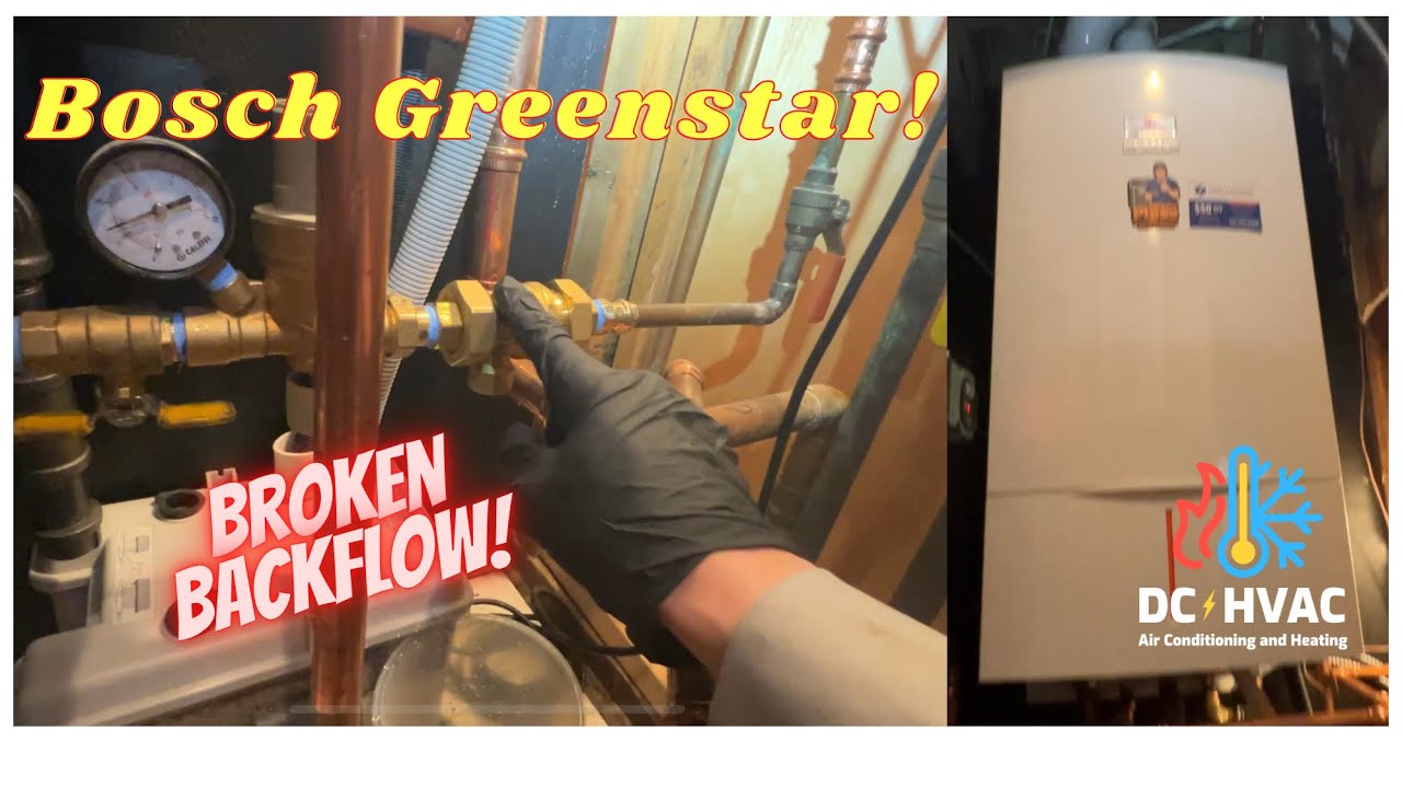 Bosch Greenstar 151 Combi! Noisy Radiators, Air in the System, NO Pressure! Bad Back-flow Replaced!