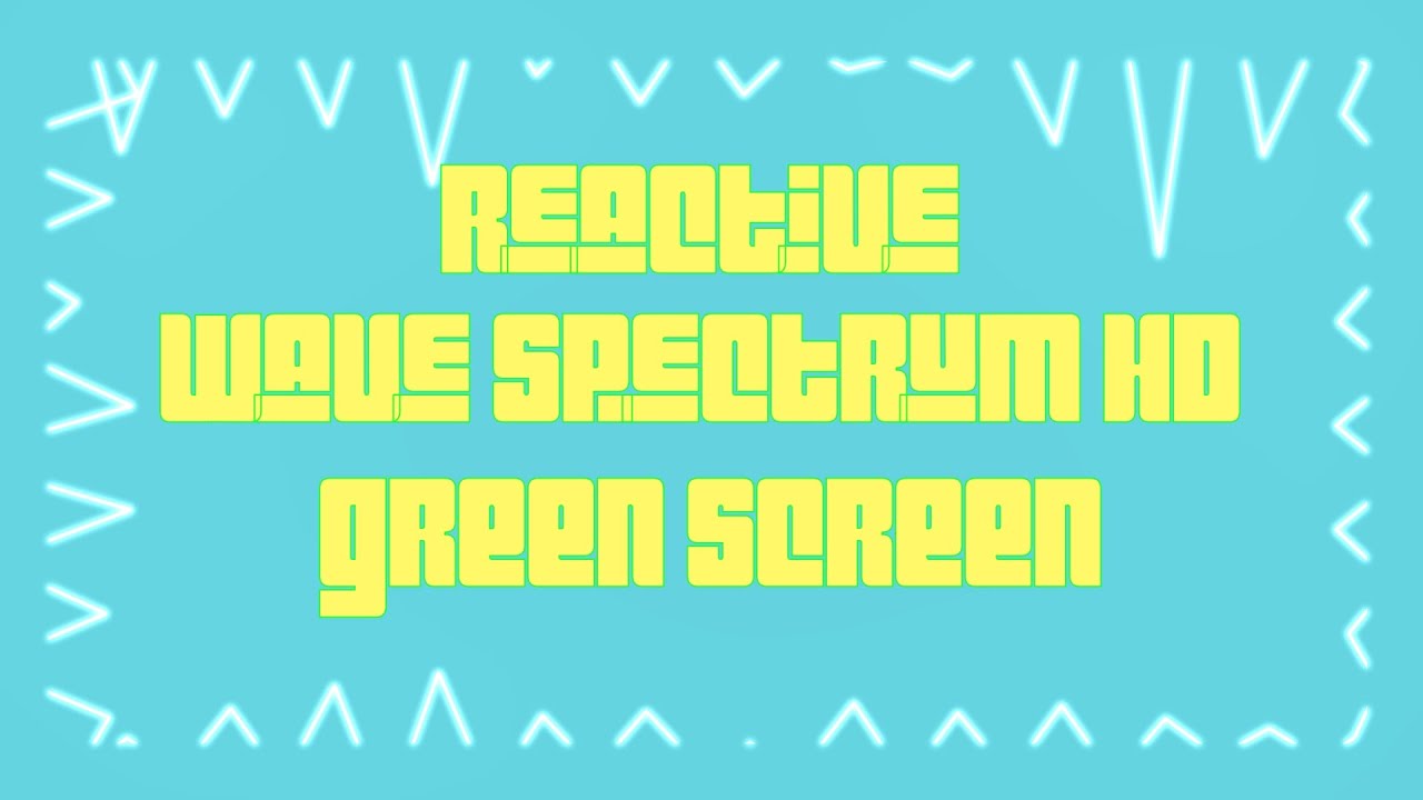 Reactive Wave spectrum | After Effects | Green screen HD