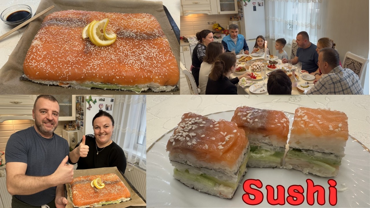 Prima dată când facem sushi acasă… în familie!