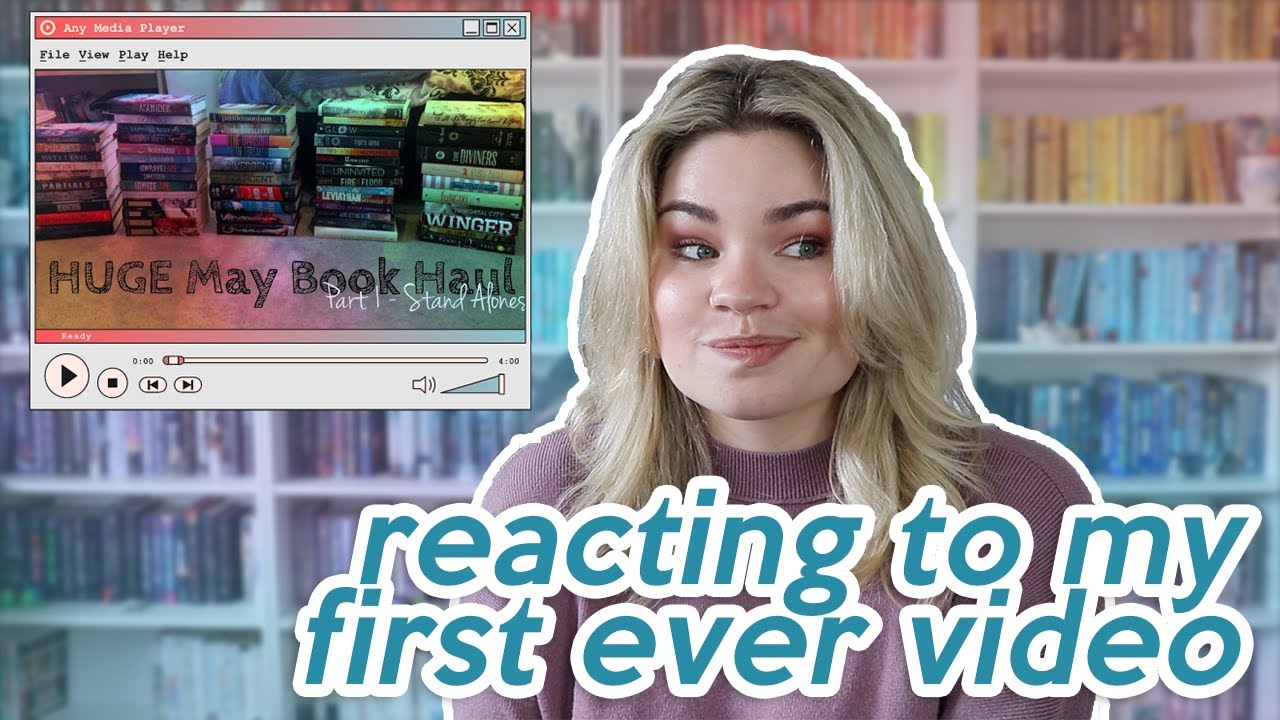 reacting to my first EVER video!