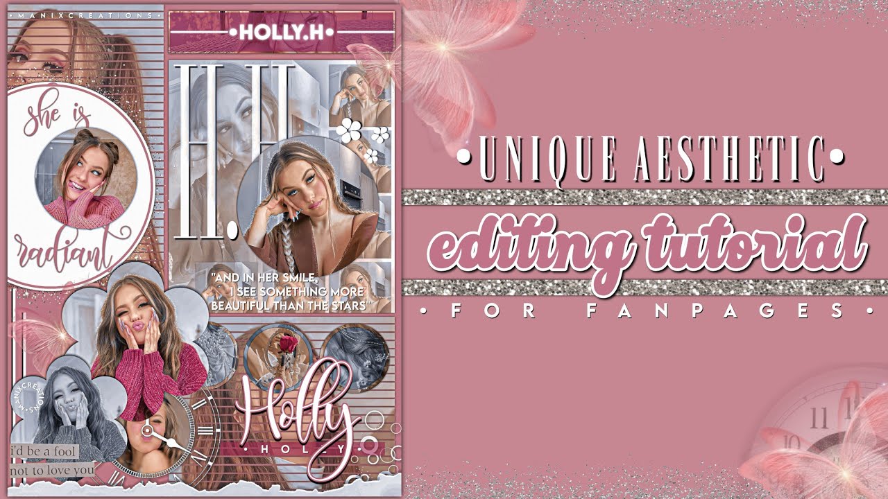 Unique Aesthetic Edit Tutorial |&bull;For fanpages&bull;| Manixcreations |#aesthetic #fanpage #edit