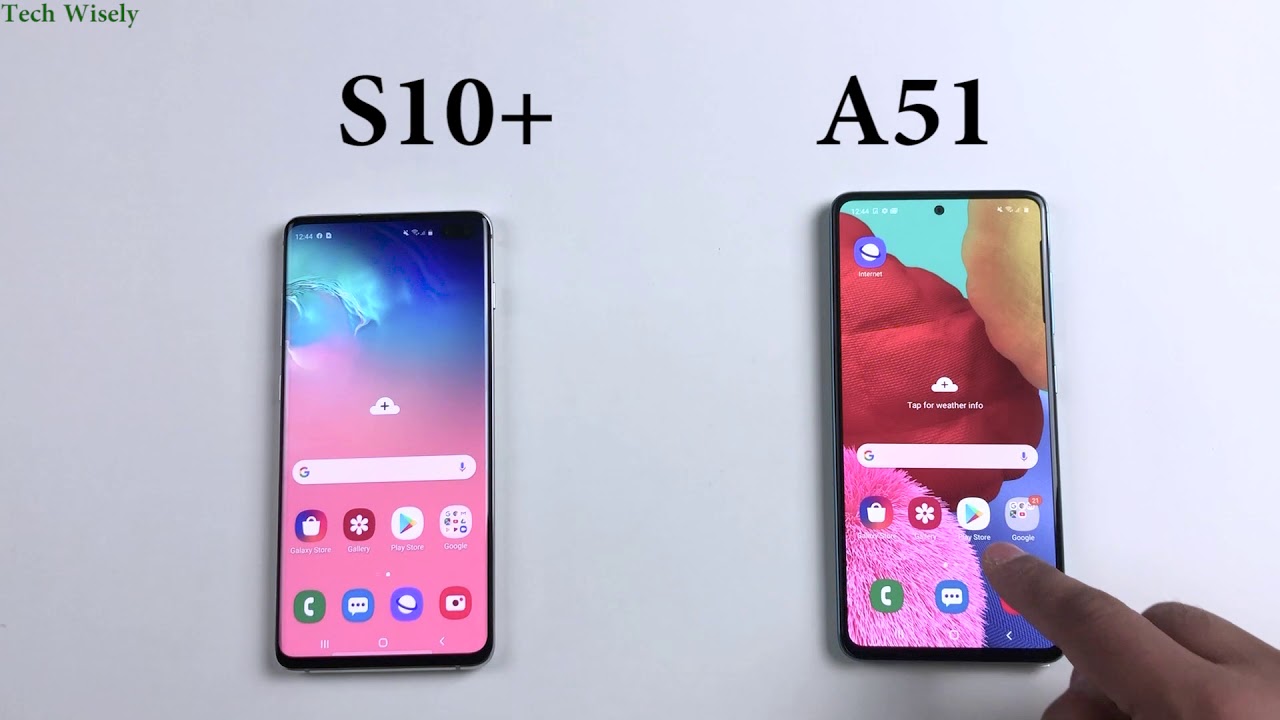 SAMSUNG A51 vs S10+ | Speed Test Comparison