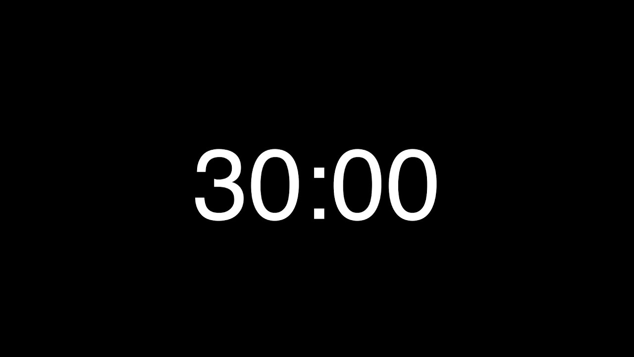 30 Minute Countdown Timer