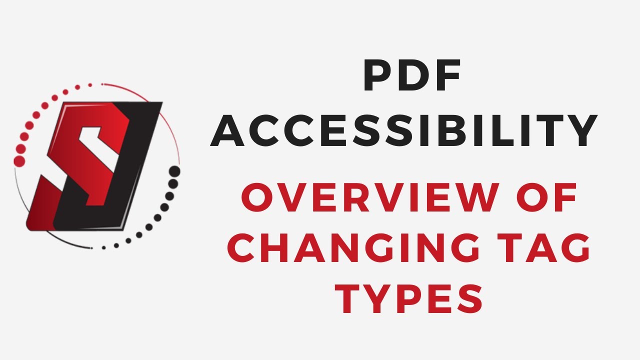 Overview of changing tags in adobe acrobat