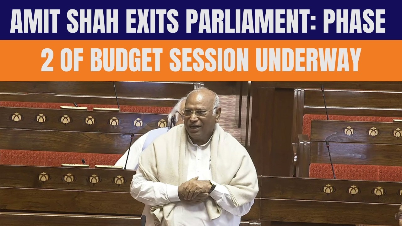 Budget Session Phase 2: Amit Shah Leaves Parliament Amid Key Discussions
