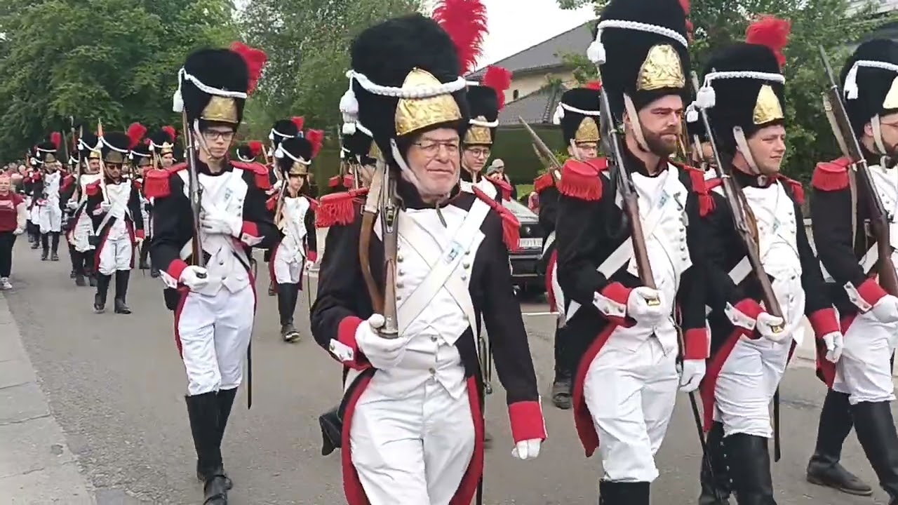 Sainte Rolende Pentecôte 2023. arrivée de Tarcienne à Gerpinnes Flaches.