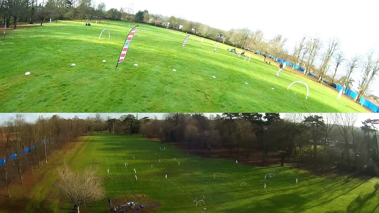 FPV Drone Video: RAW Drone racing practise in the winter sun
