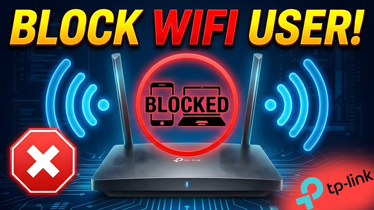 How To Block Any WiFi User From Network In Tp-Link Router!