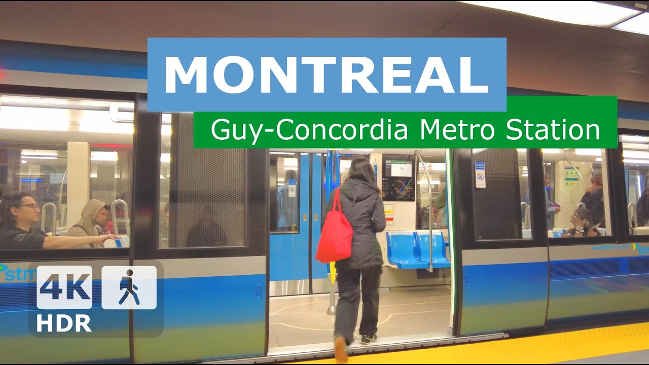 [ 4K ] Guy-Concordia Metro Station Walking Tour | 🟢 Green Line | Montreal, Quebec, Canada 🇨🇦 2024