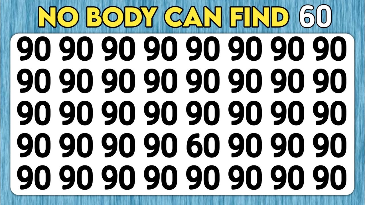 TEST YOUR OBSERVATION SKILLS 👀 | FIND THE ODD NUMBER AND LETTER EDITION