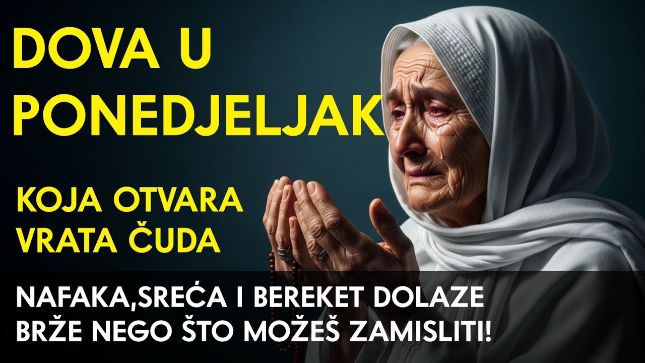 Dova u ponedjeljak navečer koja otvara vrata neočekivanih čuda u tvom životu