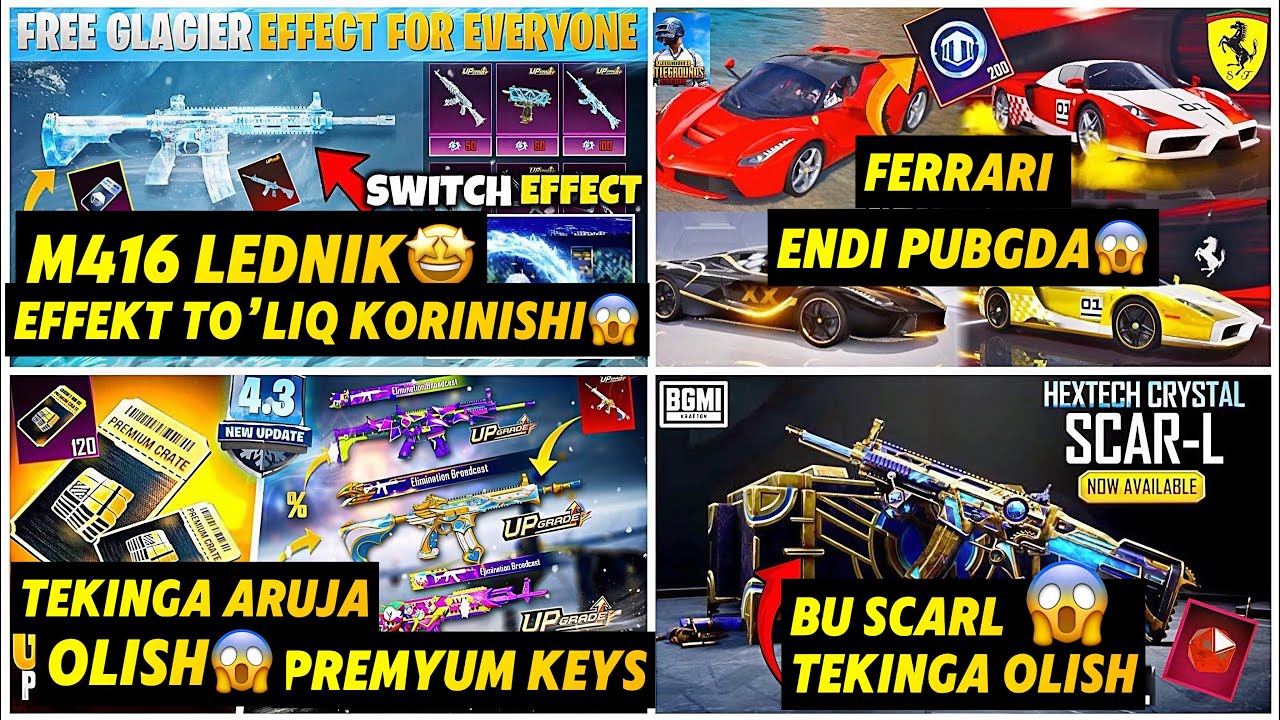 4.3 VERSIYA YANGILIKLARI 😱 // HAMMASI TEKINGA OLISH 🤩 PUBG MOBILE