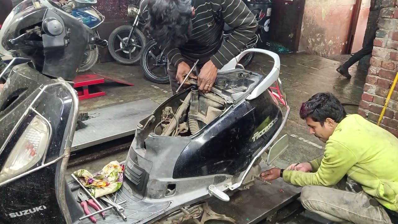 Part 1Suzuki access 125 BS4 ful engine repairing viral video