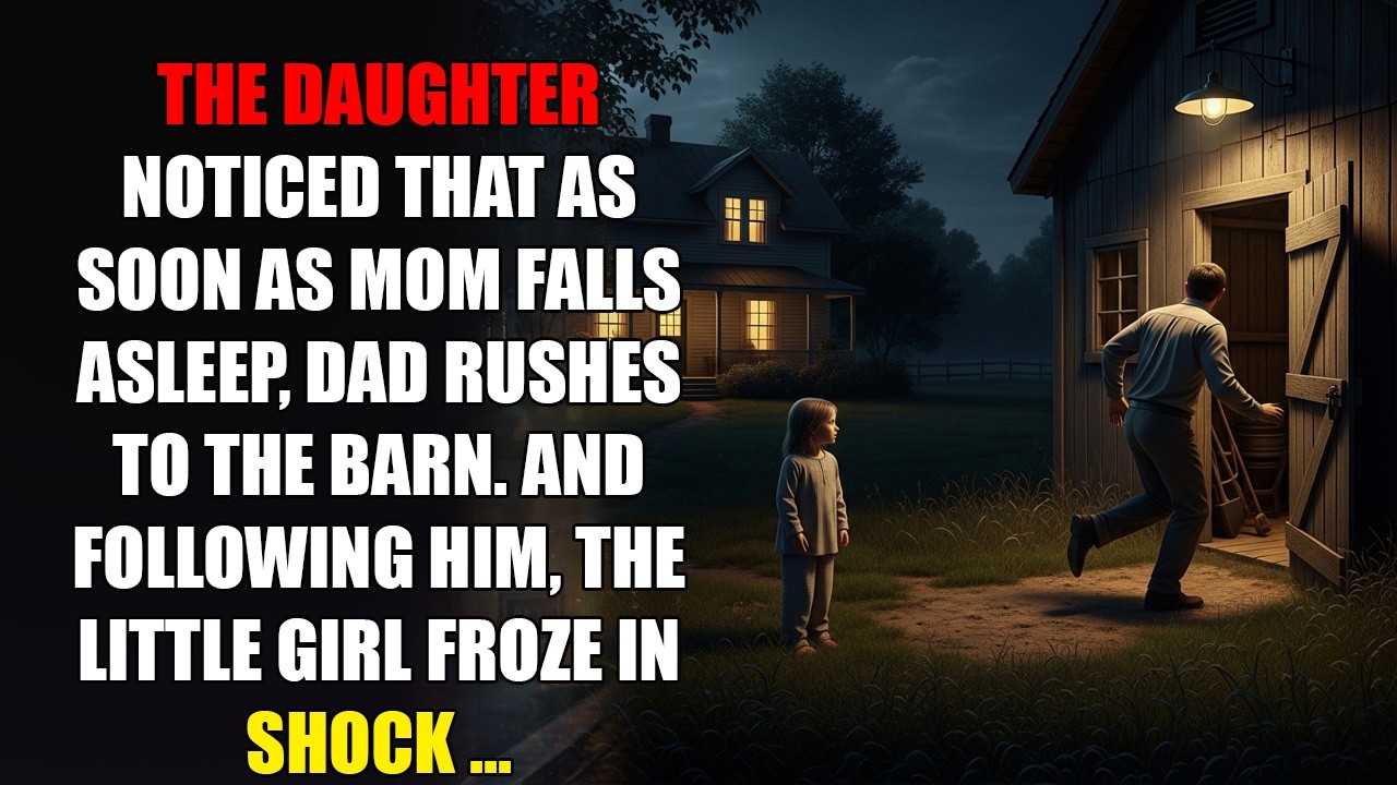 Her Dad Ran to the Barn After Dark  She Secretly Followed  #interestingstory #lifestory