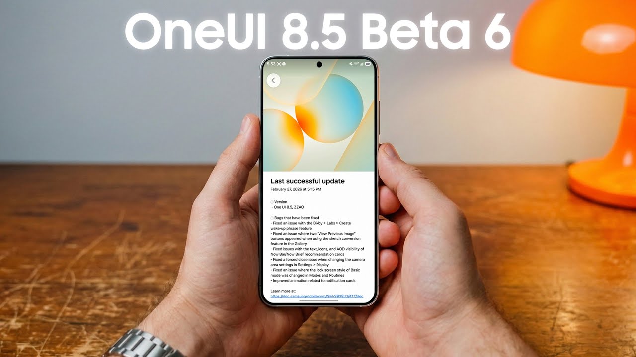 Вышла бета-версия Samsung OneUI 8.5 Beta 6! Что нового?