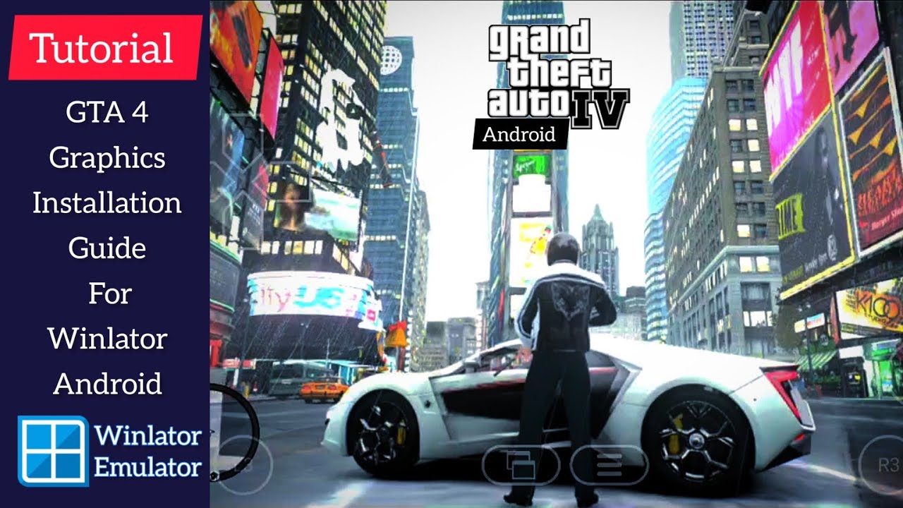 Tutorial : How to play GTA 4 with graphics Mod in winlator emulator Android.