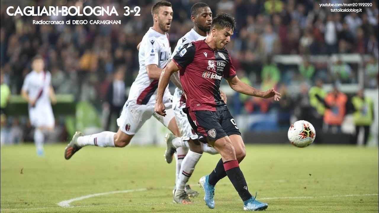 CAGLIARI-BOLOGNA 3-2 - Radiocronaca di Diego Carmignani (30/10/2019) da Rai Radio 1