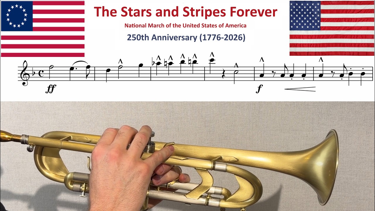 The Stars and Stripes Forever - Trumpet Solo 🎺 | Patriotic American March (John Philip Sousa) #usa