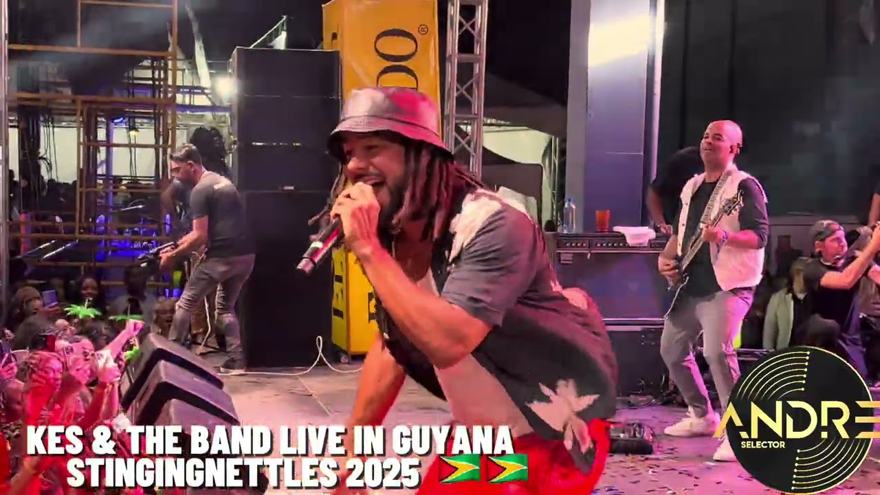 KES  THE BAND FULL LIVE PERFORMANCE IN GUYANA  🇬🇾🇬🇾 | STINGINGNETTLES 2025 MARRIOT PARKING LOT