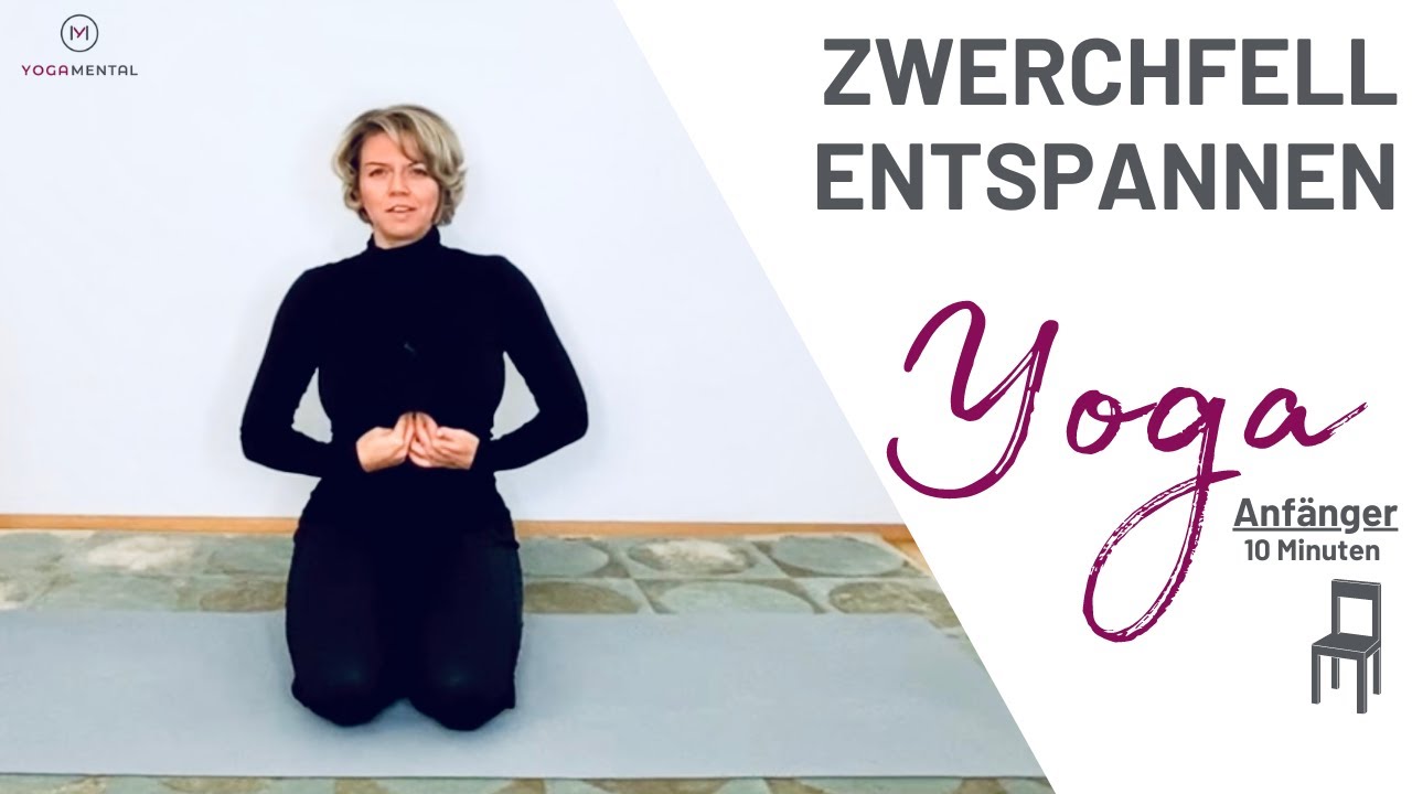 Yoga Zwerchfell Entspannung hilft bei 🪑: Sodbrennen // unteren Rückenschmerzen // Atemproblemen!
