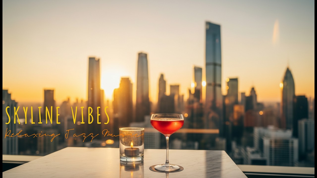 Smooth Jazz & Bossa Nova 🌅 Rooftop Sunset Vibes For Study & Relax