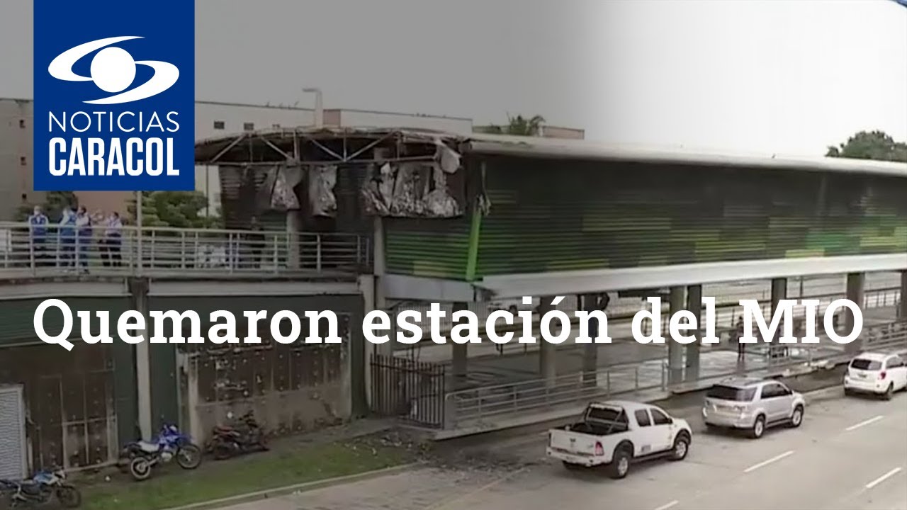 Quemaron estación del MIO y se robaron dos cajas fuertes: triste panorama en Cali