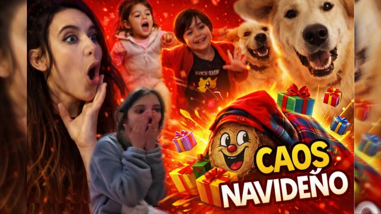 ATAQUE DE LOCURA con el CAGA TIÓ 🎄😂 | Caos navideño en familia •VLOG•