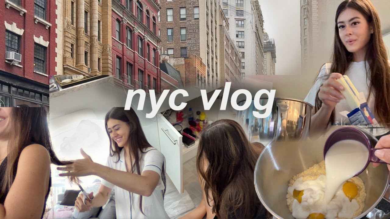 ROTINA EM CASA EM NOVA YORK, cortei o cabelo da amiga, arrumando meu apartamento