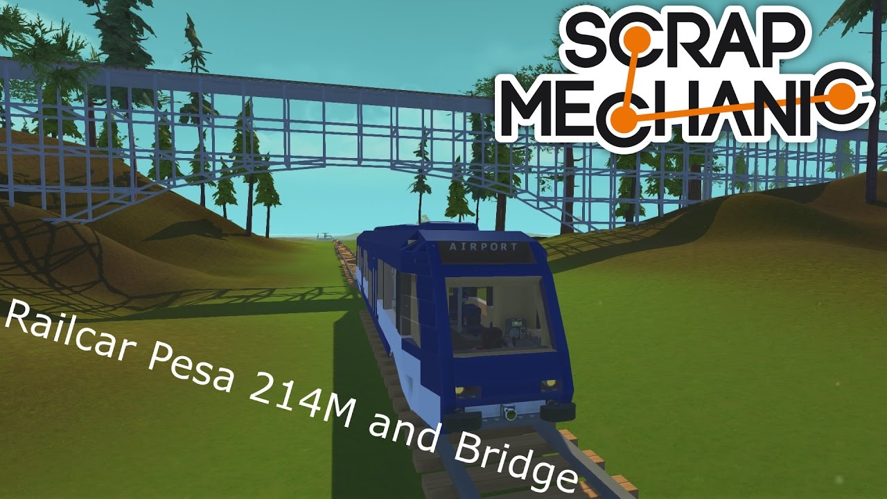 Scrap Mechanic Railcar Pesa 214M and Bridge - Szynobus Pesa 214M