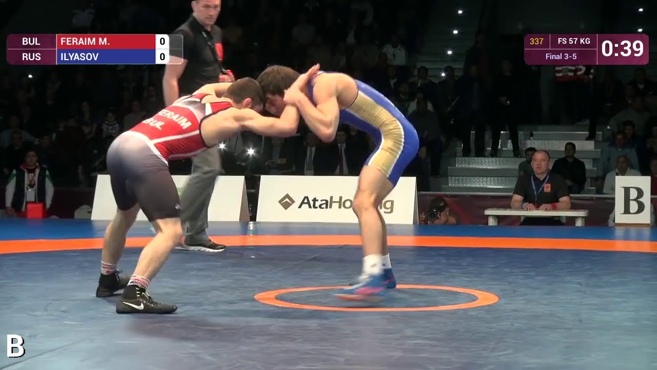 BRONZE FS - 57 kg: I. ILYASOV (RUS) df. M. FERAIM (BUL) by TF, 11-0