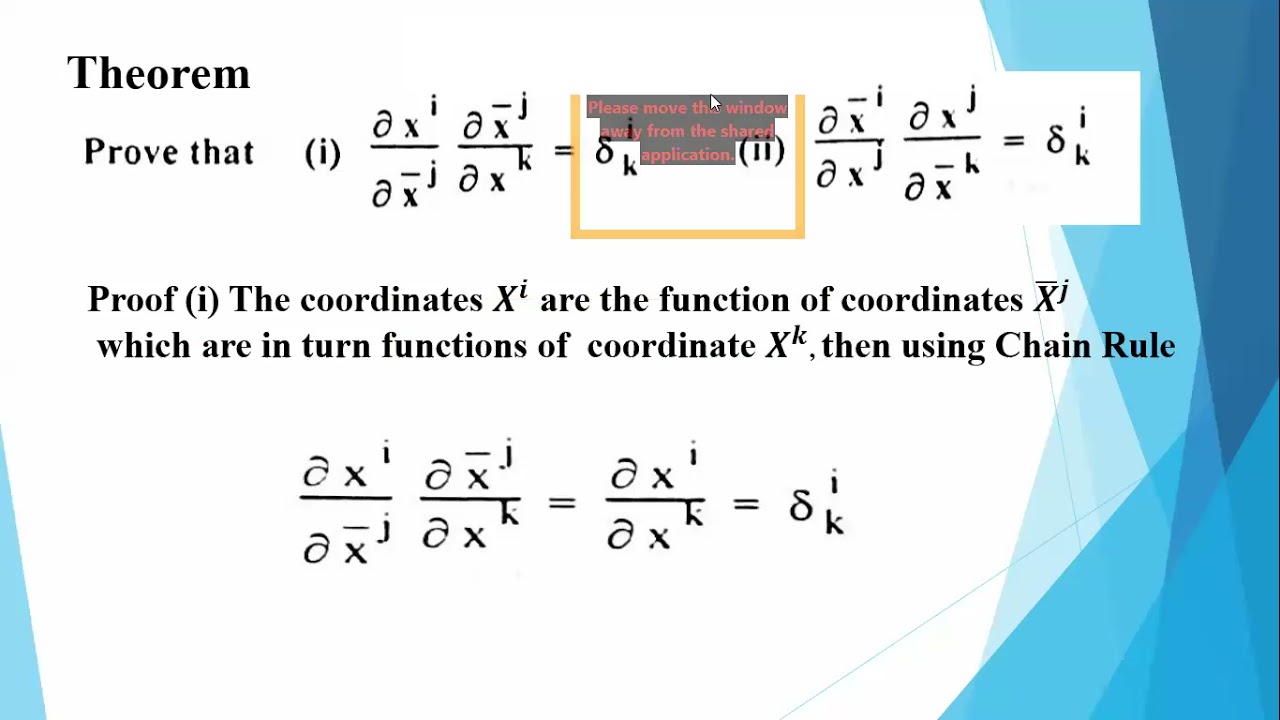 Kronecker delta properties and examples