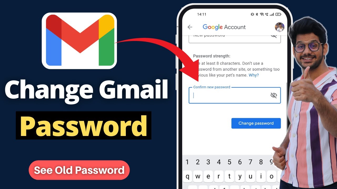Gmail ka password Change kaise kare | How to change gmail Password | Change Google account password