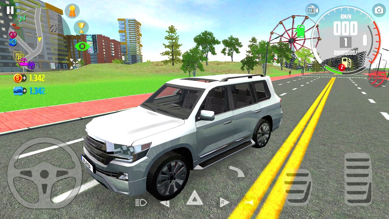 🚙 سيارة برادو البيضاء | العاب سيارات للاطفال | Land Cruiser Prado Car Game