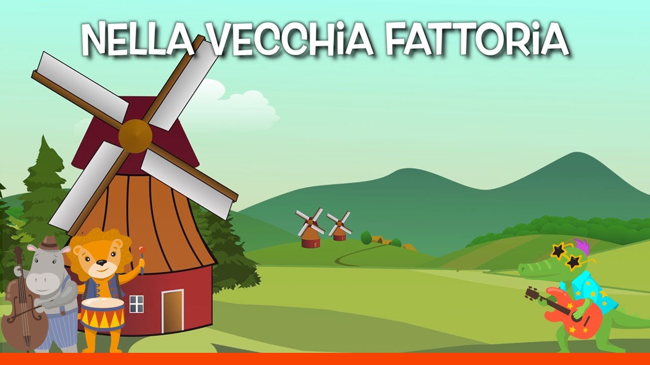 Nella vecchia fattoria - Le migliori canzoni per bambini (con Testo)