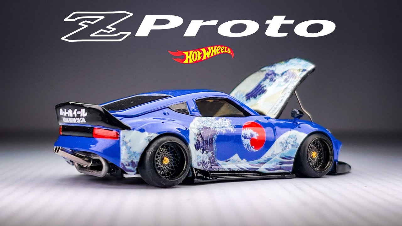 Nissan Z Proto Modern Bosozoku With RB26 Engine Kanagawa Wave Livery HotWheels Custom