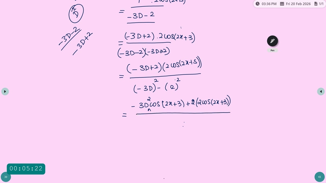 Ordinary Differential Equations   Problem1 Dr A R Deepa