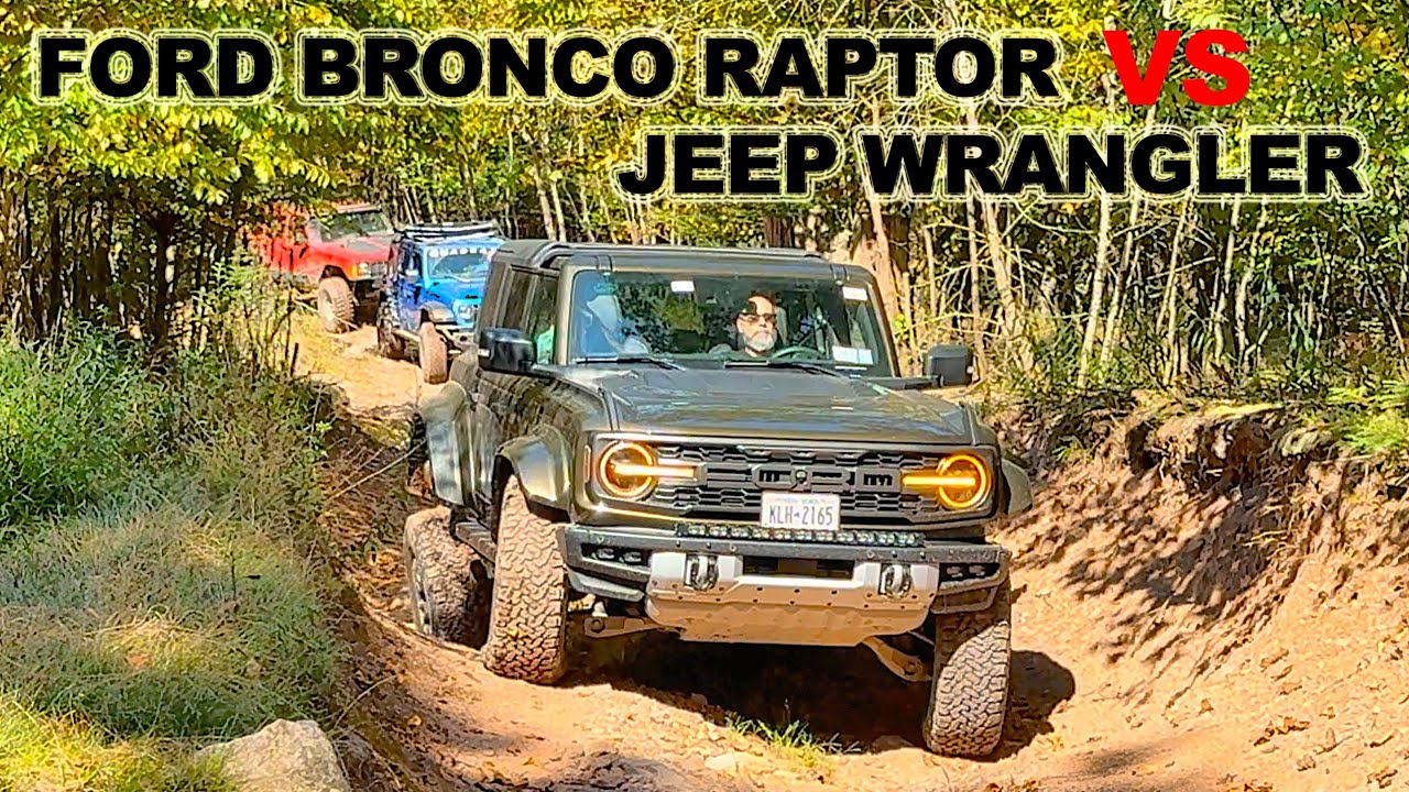 Ford Bronco Raptor vs Jeep Wrangler 4x4 Offroad Trails Articulation Test