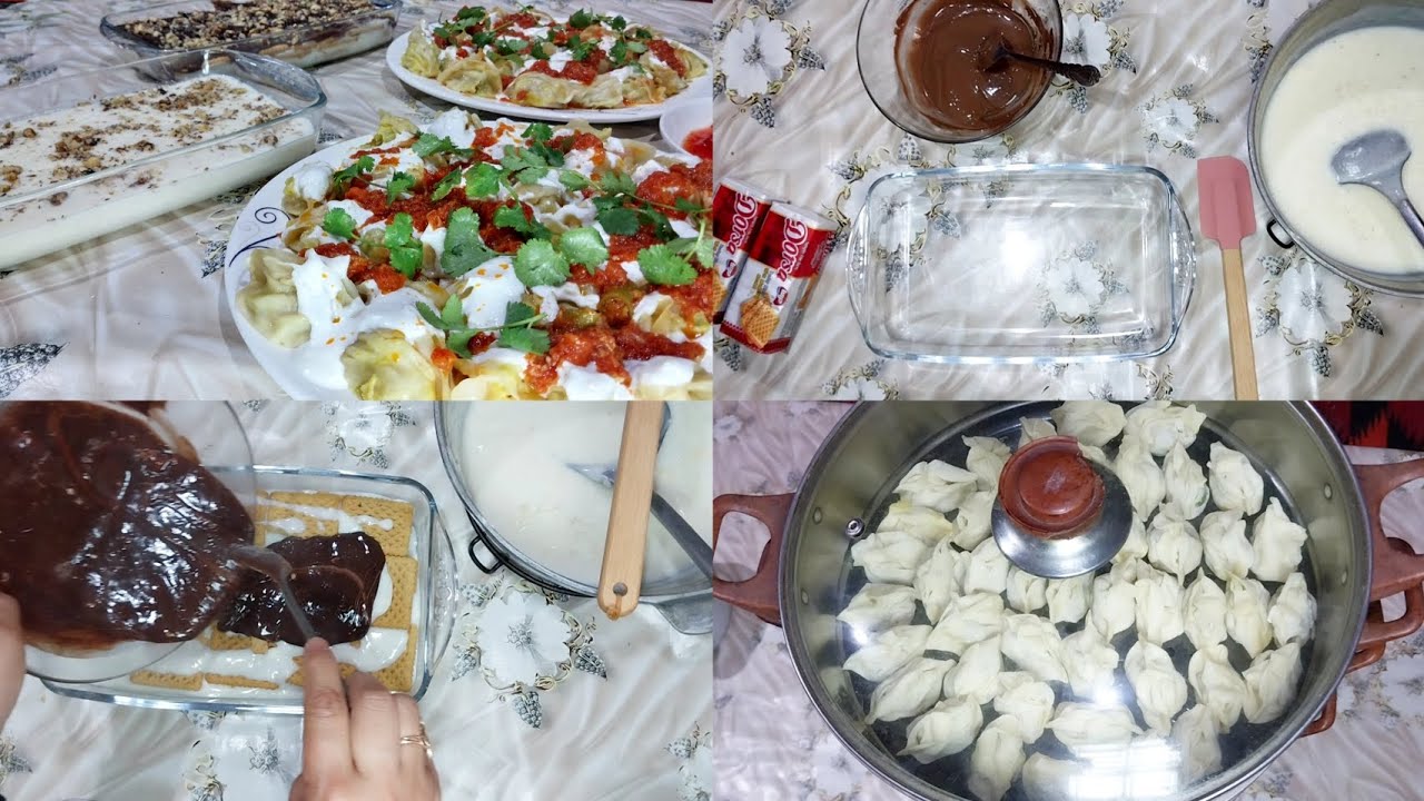 🥟🍮 Cooking & Cleaning Routine | Mantu and Chocolate Firni at Home 🏡💛