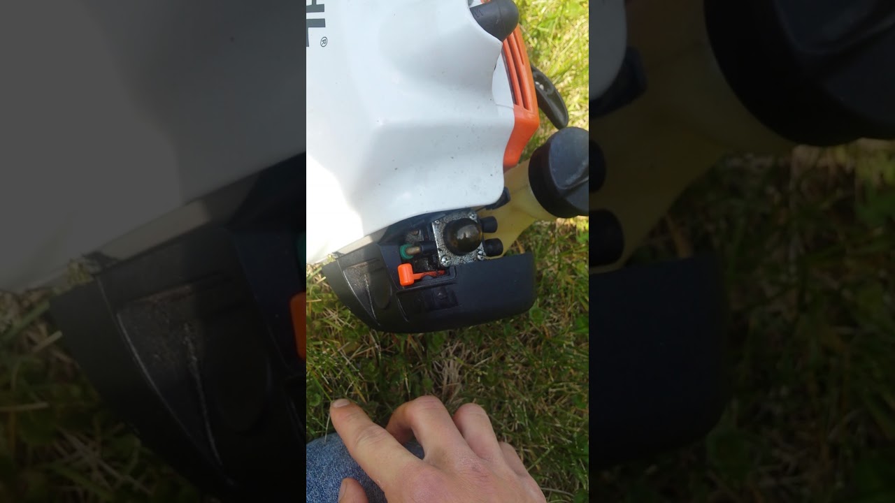 Présentation et demarage d'un coupe bordure stihl fs 38