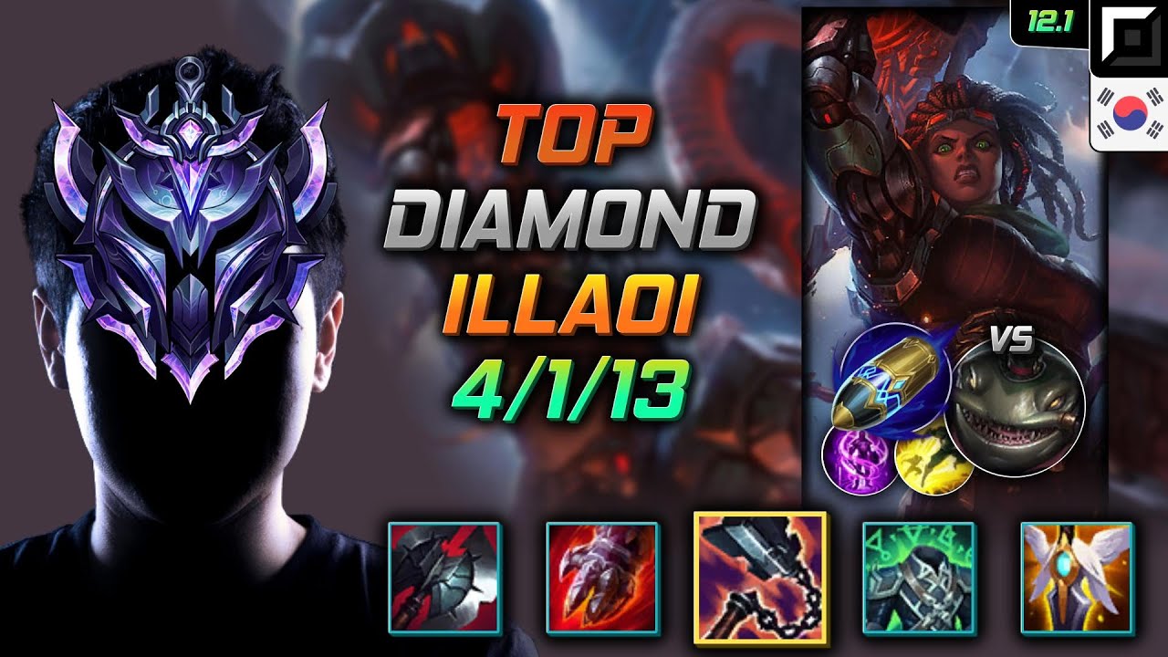 Illaoi Top vs Tahm Kench - Иллаой Потрошитель Удар на опережение - LOL KR 12.1