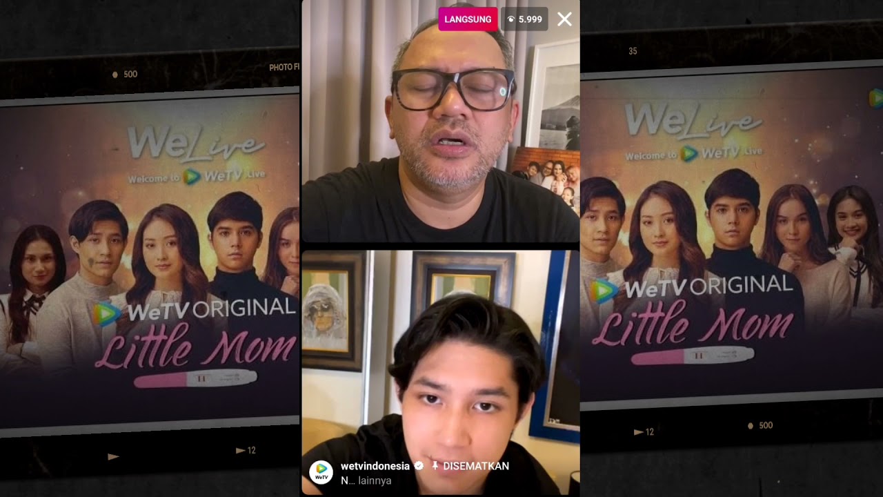 LIVE INSTAGRAM CAST LITTLE MOM SERIES OM INDRA BRASCO FT AL GHAZALI & TEUKU RASYA