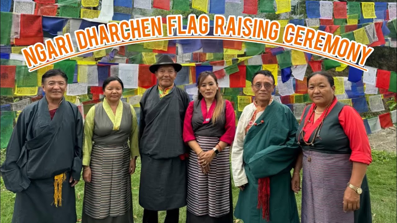 Ngari  Dharchen Flag Raising Ceremony Day By Ngari Chithun Association/ Tashi Palkhiel Tibetan Camp