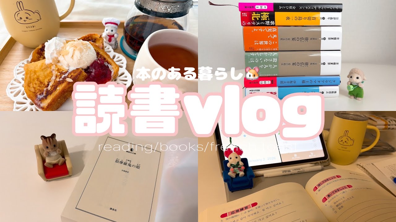 【読書vlog】12月の読了本紹介🐹　読書📚| 読書ノート📖|シルバニア🐰|勉強📝