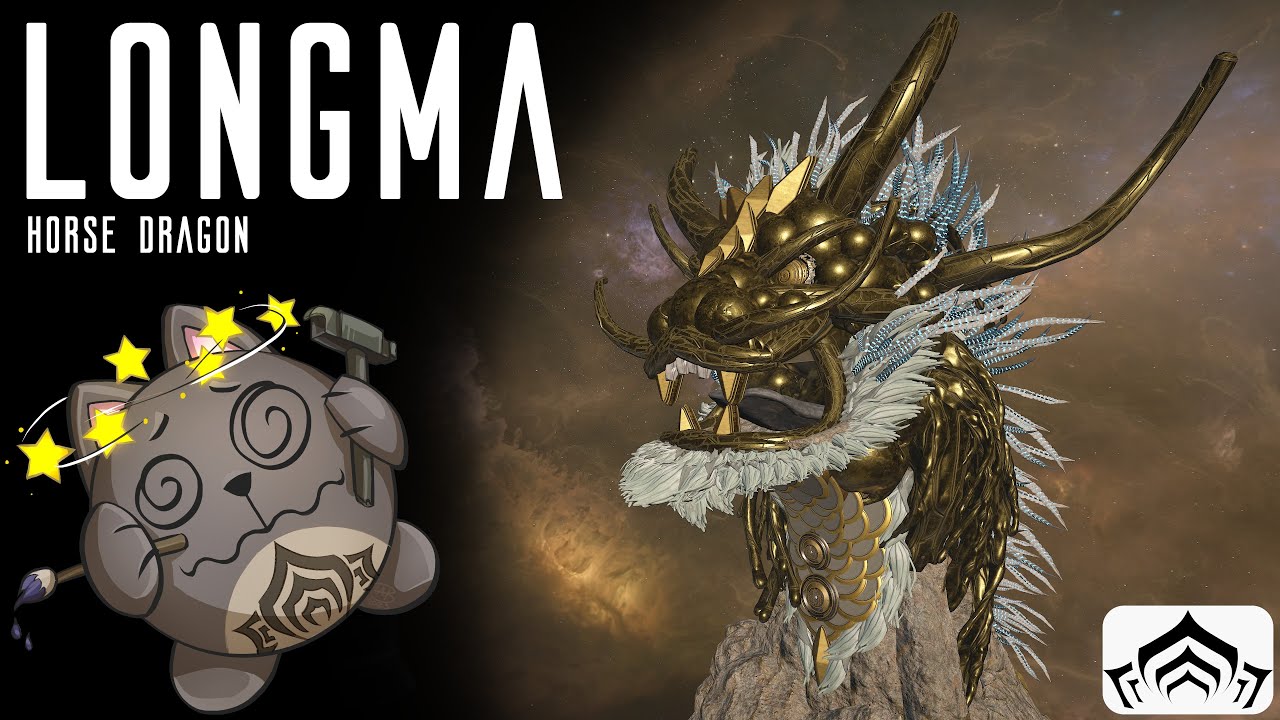 Скульптура Лонгма из додзё Warframe. Китайский драконий конь @Warframe #tennocreate #dojolove